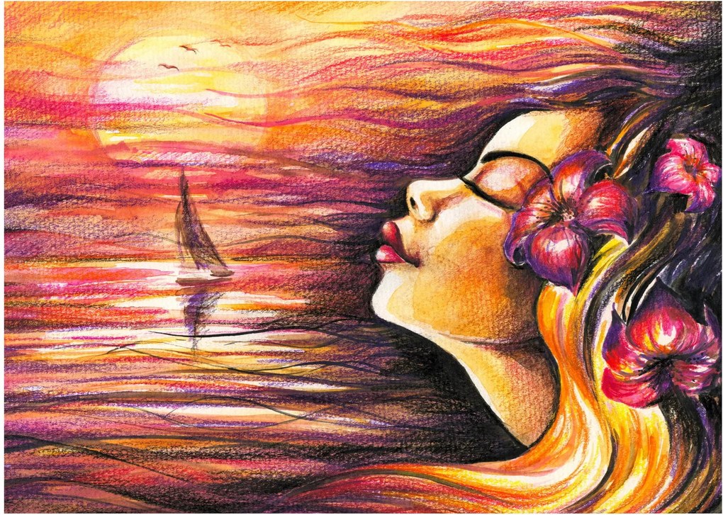 Obraz - Spomienky na leto (70x50 cm)