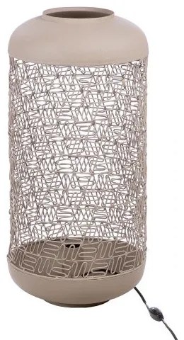 Moderná béžová stojacia lampa kov