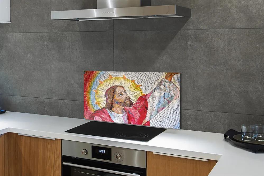 Nástenný panel  mozaika Jesus 120x60 cm