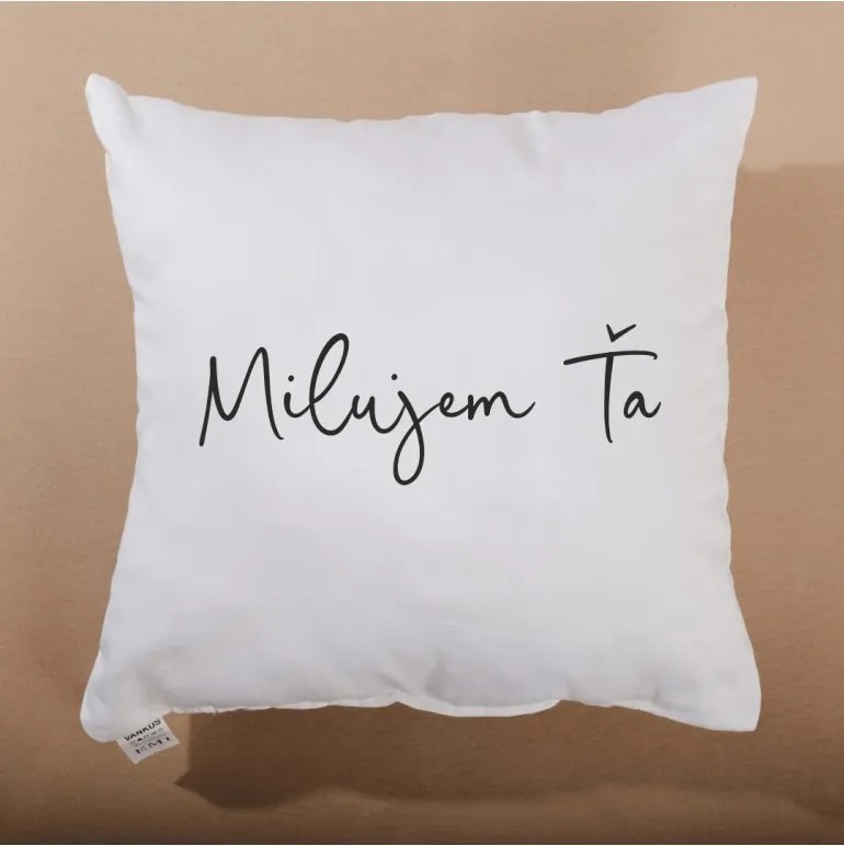 Dekoratívny vankúš Milujem ťa 40x40 cm EMI