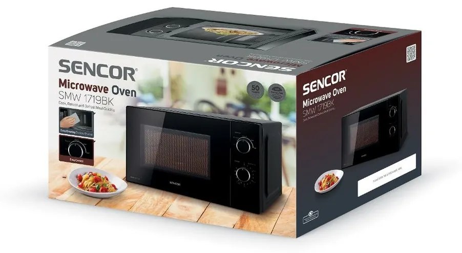 Sencor SMW 1719BK mikrovlnná rúra, čierna