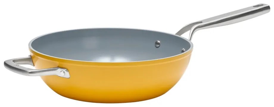 Wok panvica s pokrievkou/s keramickým povrchom ø 28 cm Meda 3.0 – FABINI