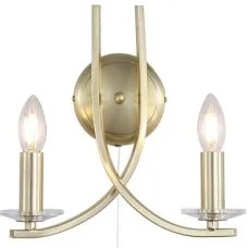 Searchlight 4162-2SB - Nástenné svietidlo ASCONA 2xE14/60W/230V