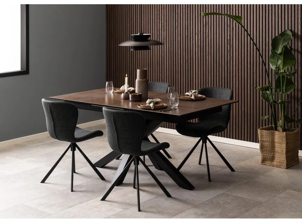 Tmavosivé jedálenské stoličky v súprave 2 ks Batilda – Actona