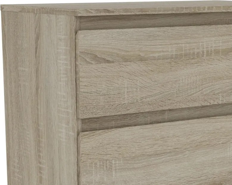 Zásuvková komoda Carlos 753S, dub sonoma, výška 80 cm