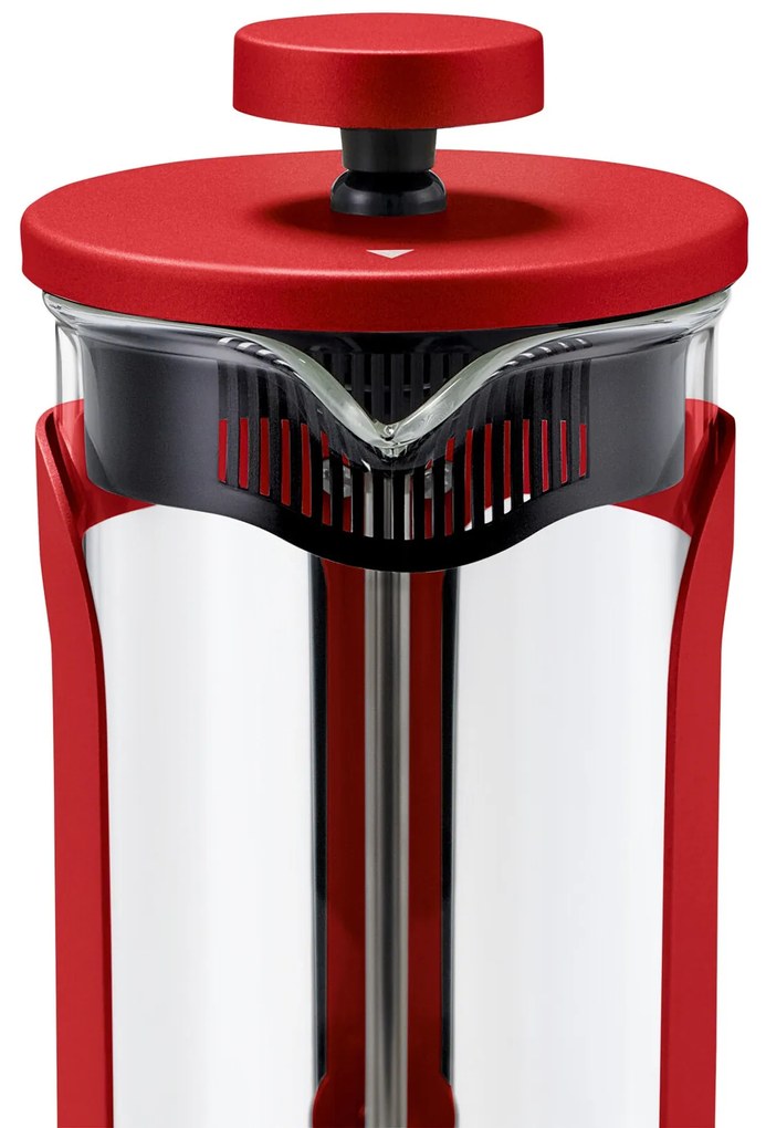 Kanvica french press 300 ml, 2 šálky, červená