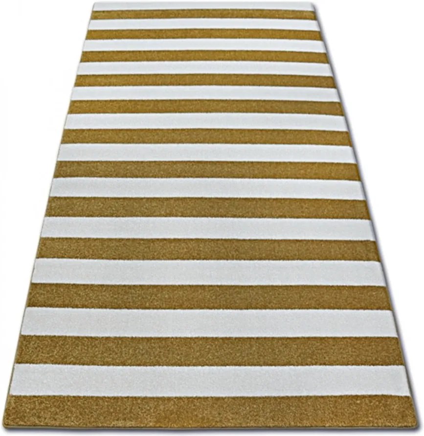 Kusový koberec Pruhy žltohnedý, Velikosti 120x170cm