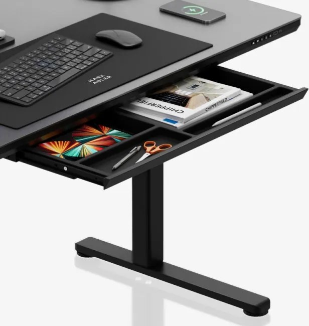 Elektrický výškovo nastaviteľný stôl Mark Adler Leader 8.5 čierny