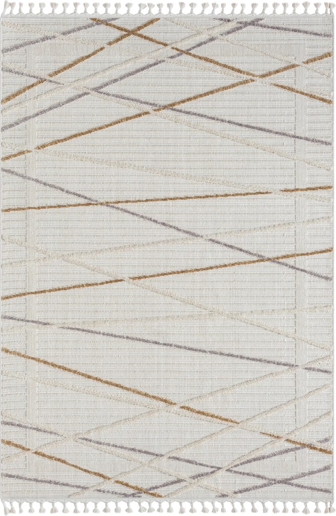 My Flair, Kusový koberec Luana 1 creme, 200x290, biela, chodba / predsieň