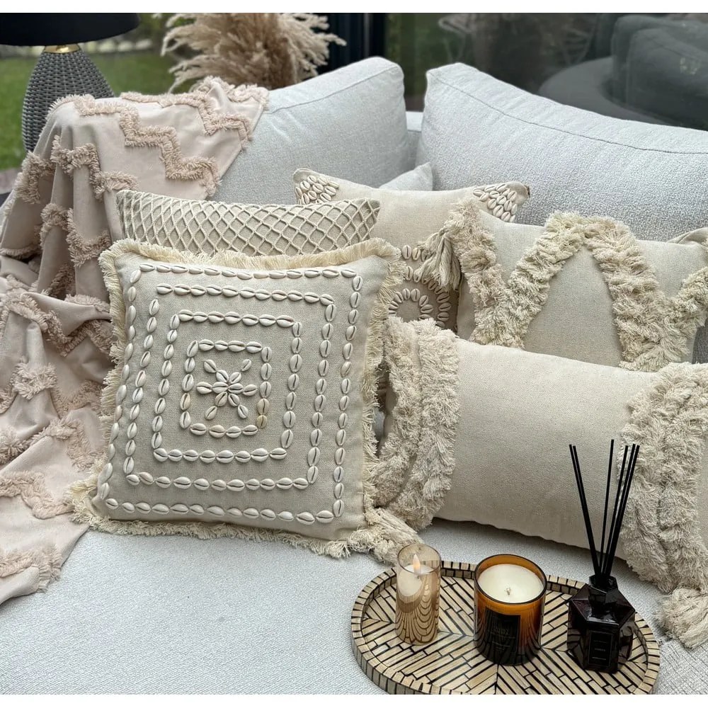 Bavlnená obliečka na vankúš 43x43 cm Seashells – Mioli Decor