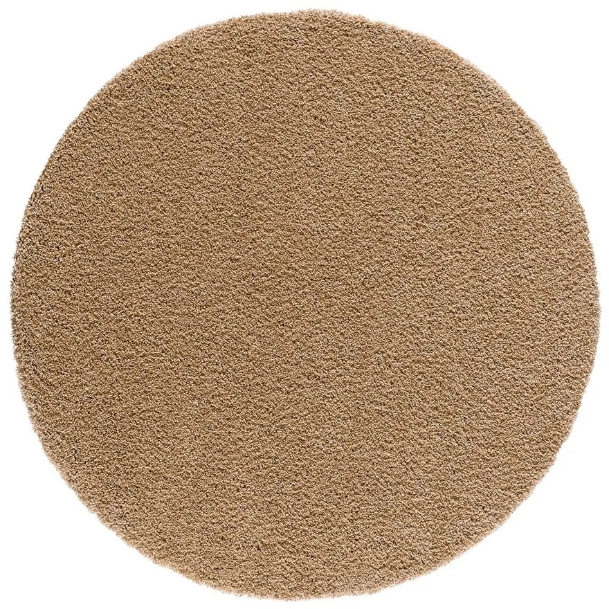 Svetlohnedý okrúhly koberec ø 130 cm Norge – Universal