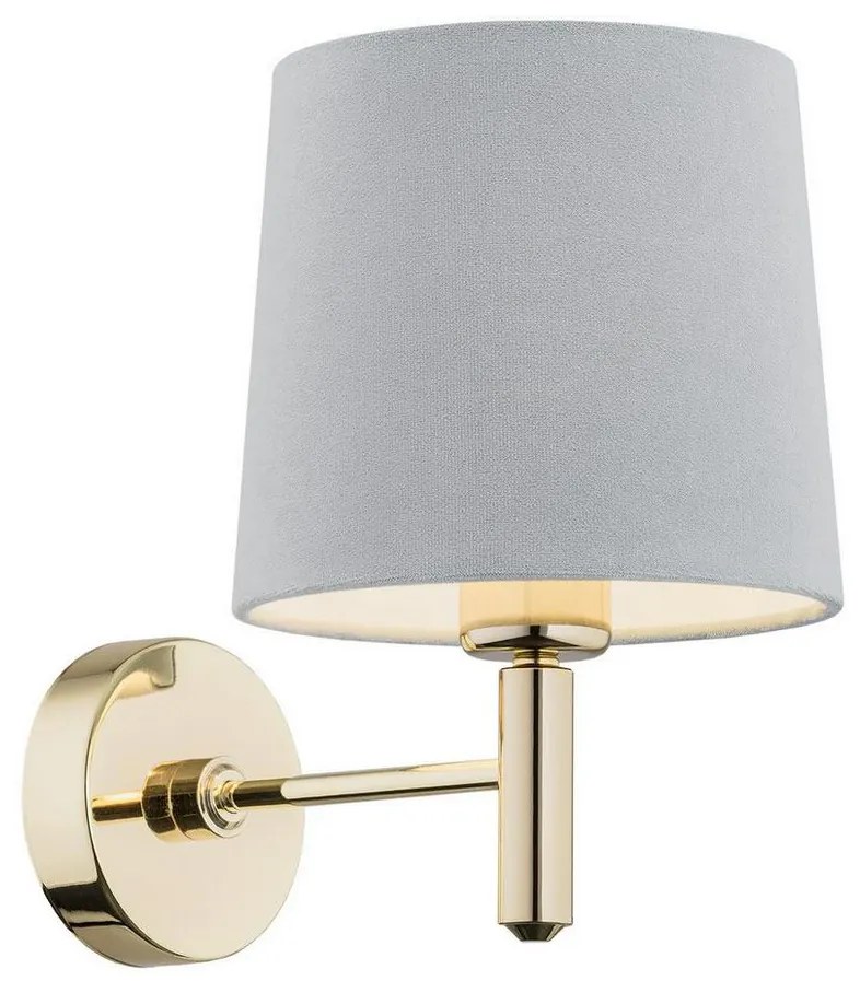 Argon 4347 - Nástenné svietidlo PONTE 1xE27/15W/230V šedá/mosadz