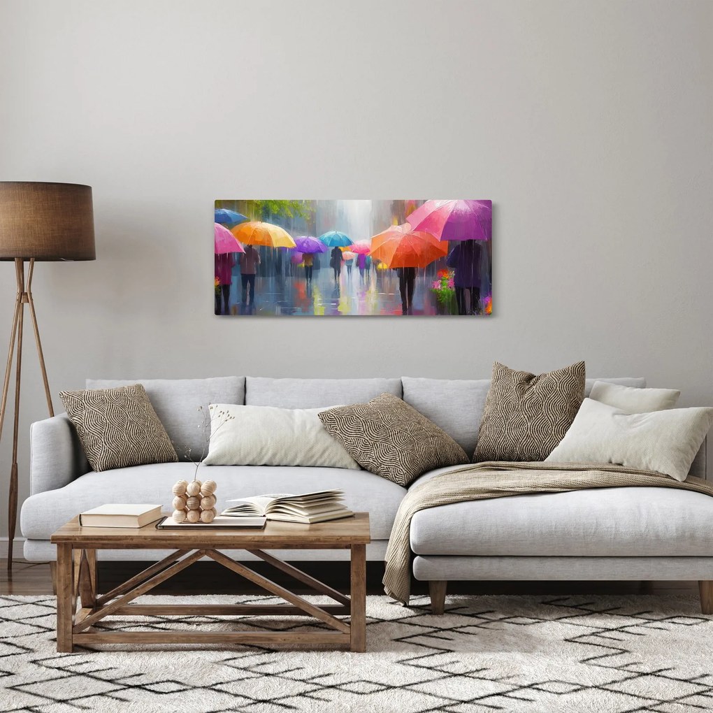 Obraz - Daždivý deň (120x50 cm)