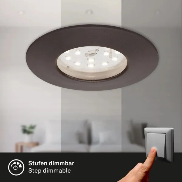 Briloner 7295-031-SADA 3x LED Stmievateľné kúpeľňové svietidlo LED/6,5W/230V IP44