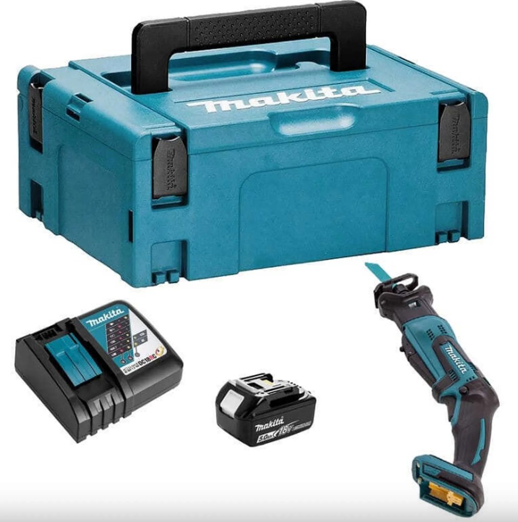 Makita DJR183RT1J Aku píla chvostovka (18V/1x5,0Ah) Makpac