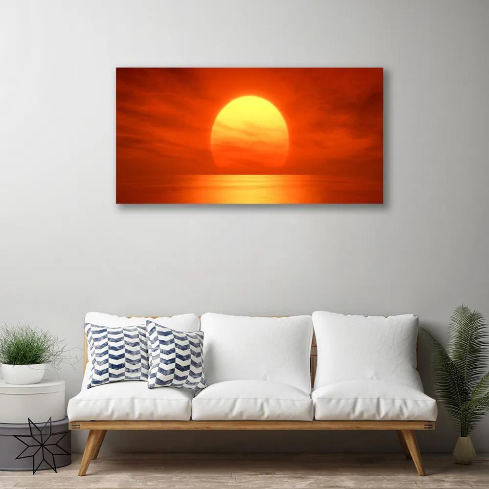 Obraz Canvas Západ slnka more 120x60 cm