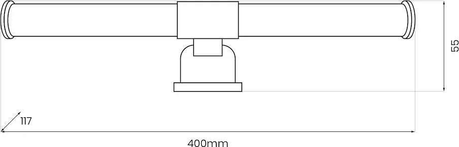 Nástenné LED svietidlo Apa, 1x LED 6w, 4000k, g