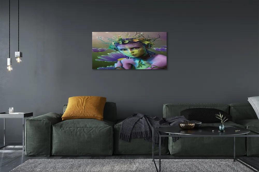 Obraz canvas Elf žene kvety 120x60 cm