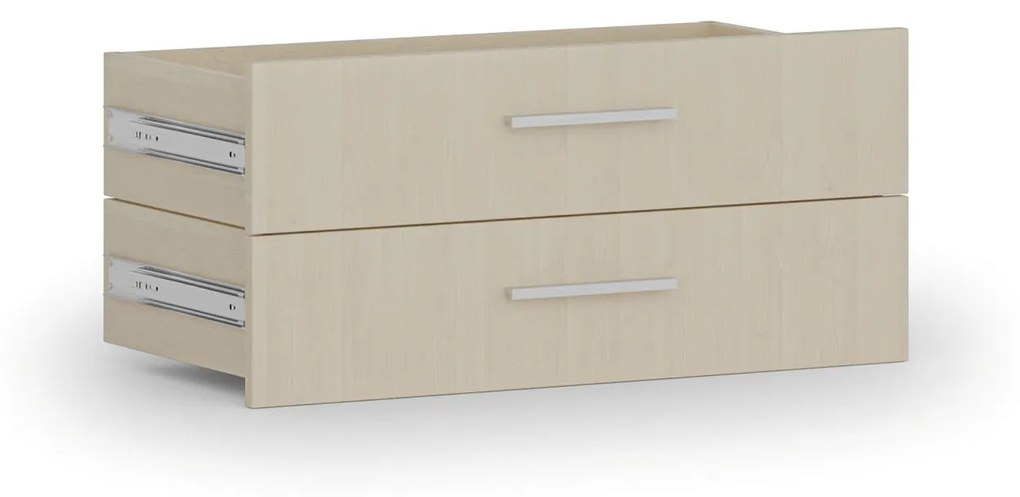 Zásuvky ku skrinke PRIMO, 2 zásuvky, 1781 x 800 x 420 mm, breza