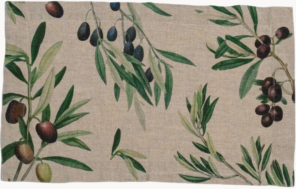 Ľanové prestierania Olives, 2 ks
