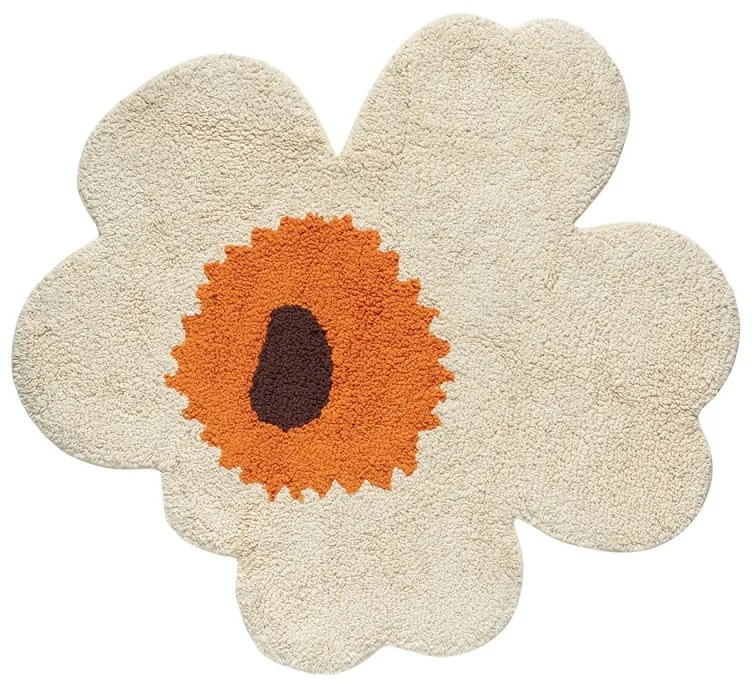 Kúpeľňová predložka Unikko 73x74, béžovo-oranžová
