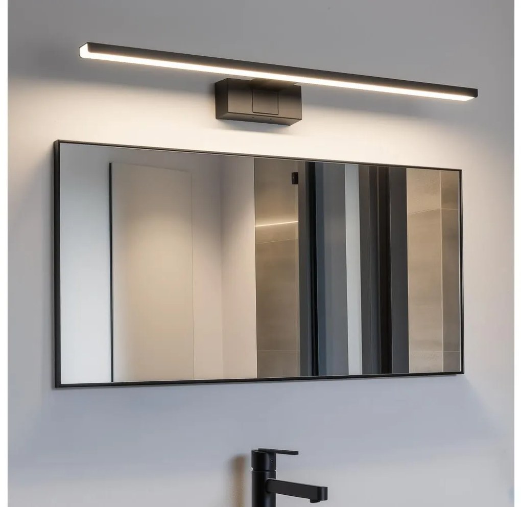 Aigostar - LED zrkadlové osvetlenie do kúpeľne LED/12W/230V 4000K 60 cm IP44 čierne