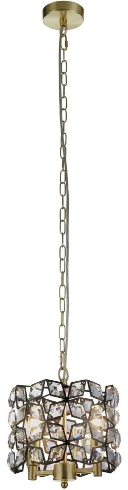 Searchlight 59811-2BSB - Luster na reťazi IRIS 2xE14/60W/230V mosadz