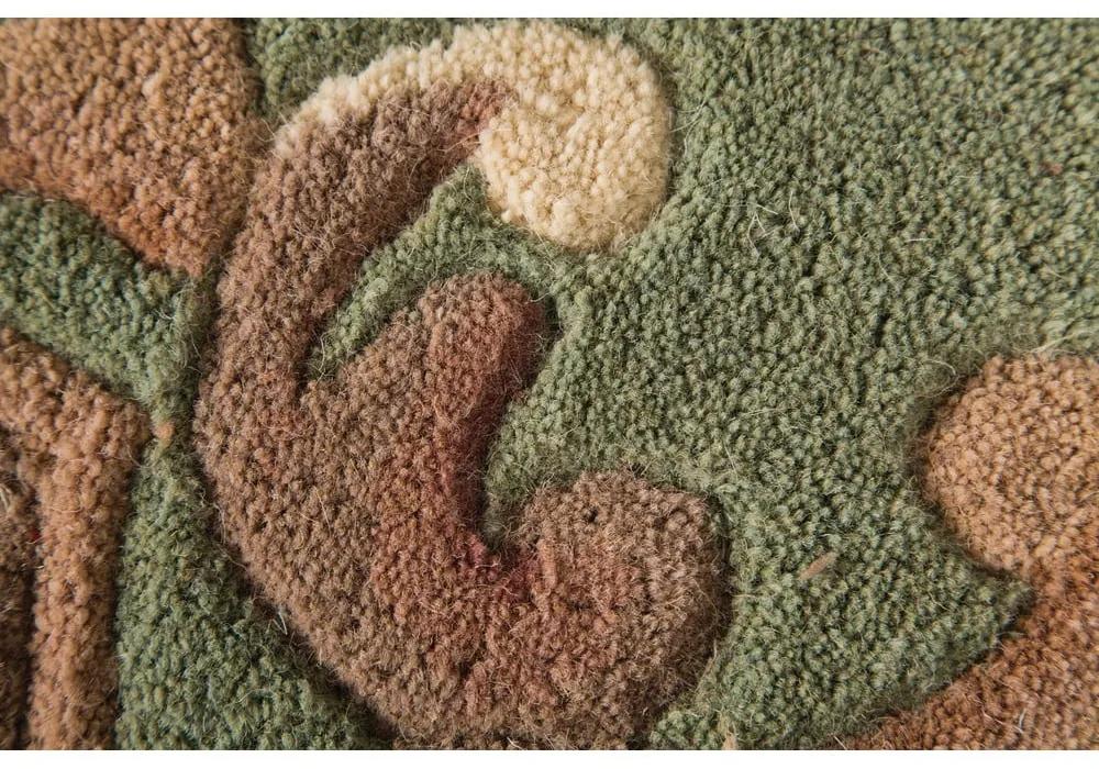 Zelený vlnený koberec Flair Rugs Aubusson, 150 × 240 cm