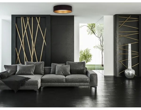 Brilagi - LED Stropné svietidlo VELVET STAR LED/24W/230V pr. 40 cm  čierna/zlatá