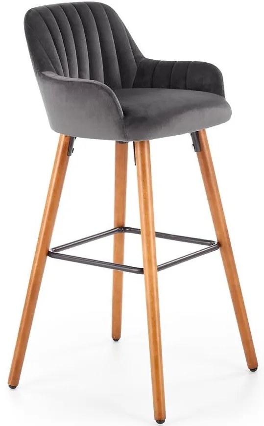 Barová Stolička H-93 Tmavý Popol