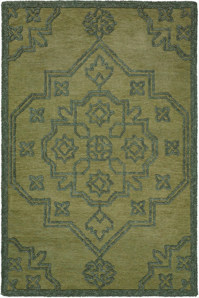 XXXLutz VLNENÝ KOBEREC, 140/200 cm zelená Flair Rugs - Online Only bytové doplnky - 003165050101