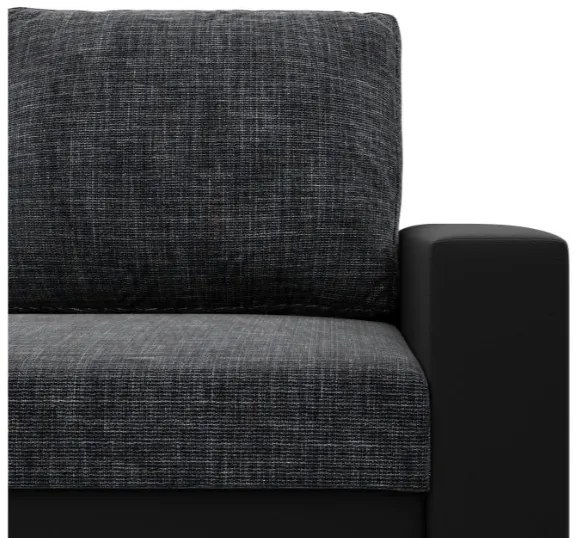 Kreslo LUNA tmavosivé / čierne