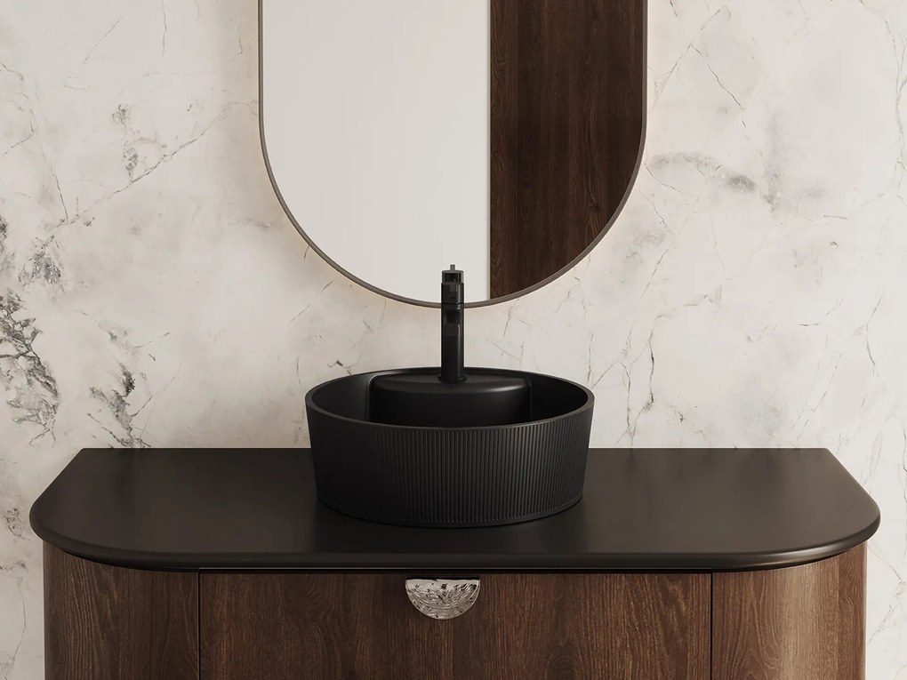 Laveo Alita, umývadlová batéria h-150, čierna matná, LAV-BVA_722D