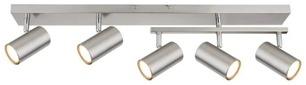 Globo 57911-5 - Bodové svietidlo ROBBY 5xGU10/35W/230V matný chróm