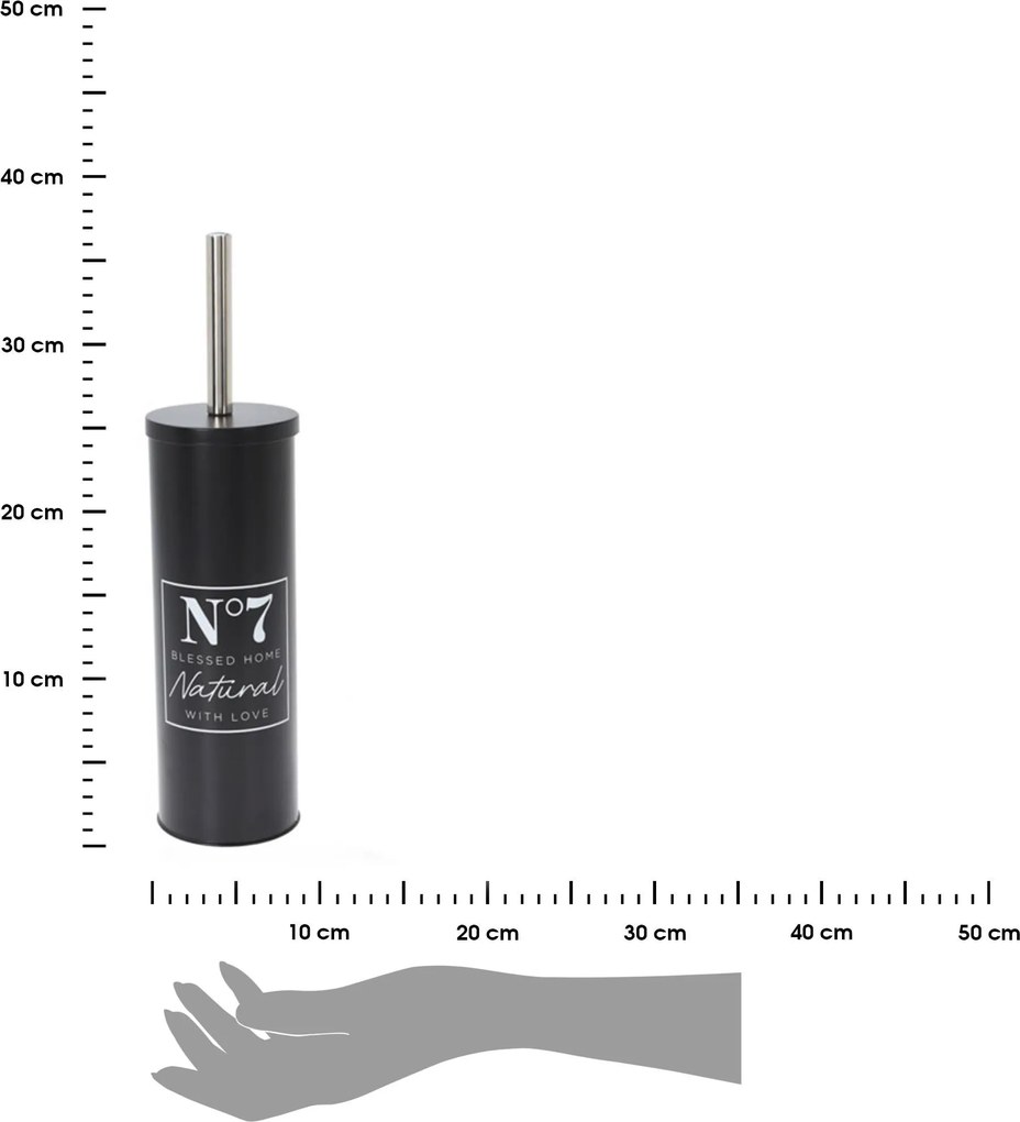 WC kefa Seven, čierna/s chrómovými prvkami