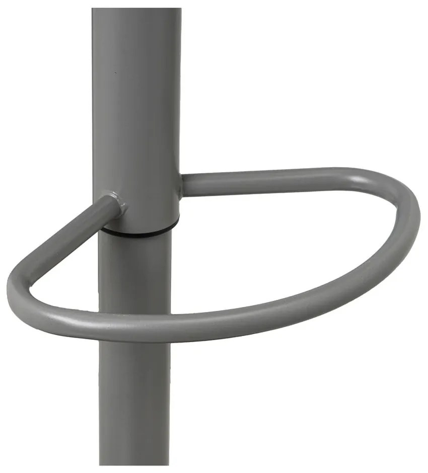 Sivé barové stoličky s nastaviteľnou výškou z imitácie kože v súprave 2 ks (výška sedadla 56,5 cm) – Casa Selección