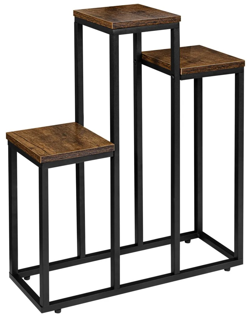 Stojan na kvety Agras hnedý/čierny