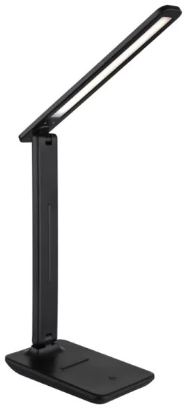 Globo 58439SA - LED, dotykovo stmievateľná dobíjateľná stolná lampa BRIGHTON LED/4W/5V 1800 mAh čierna