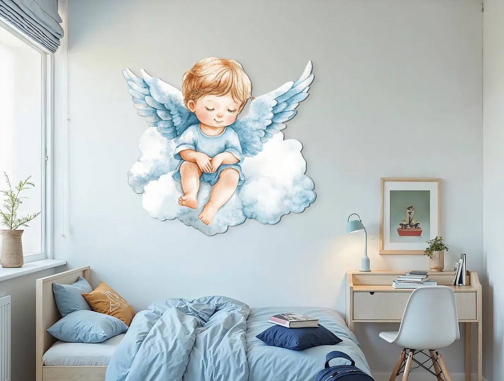 drevko | Detský obraz Strážny anjelik na oblaku 55 x 595 cm