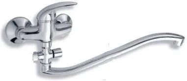 Novaservis Metalia 55, paneláková batéria bez príslušenstva 100 mm, chrómová, 55033/1,0