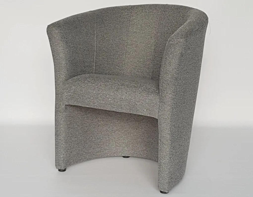 Kreslo Boston, šedá látka