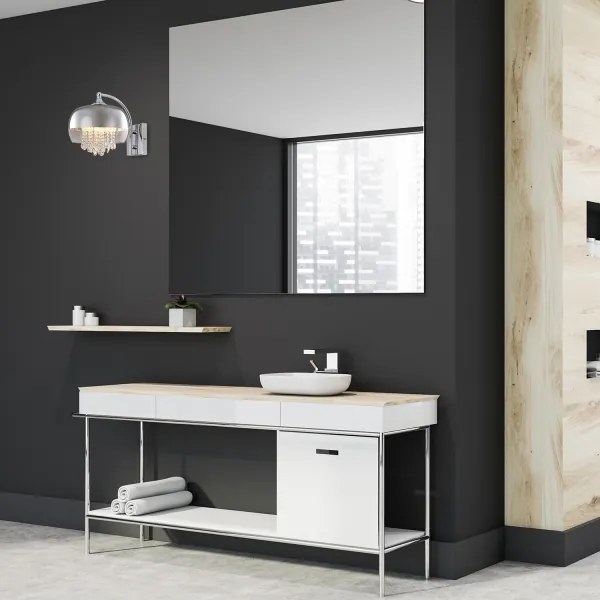 Krištáľové nástenné svietidlo LUNA 1xE14/40W/230V