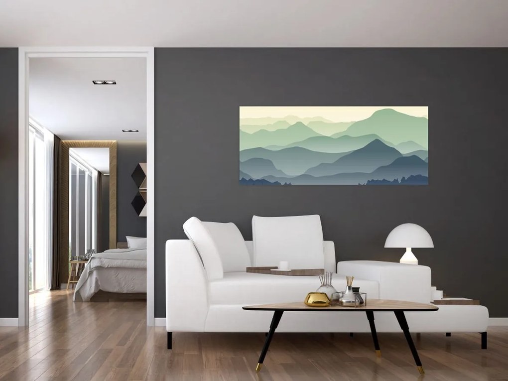 Obraz - Forest Mountain (120x50 cm)