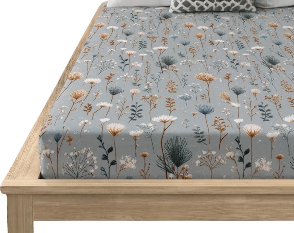 Plachta z mikrovlákna BOTANIC FIELD sivá 90x200 cm