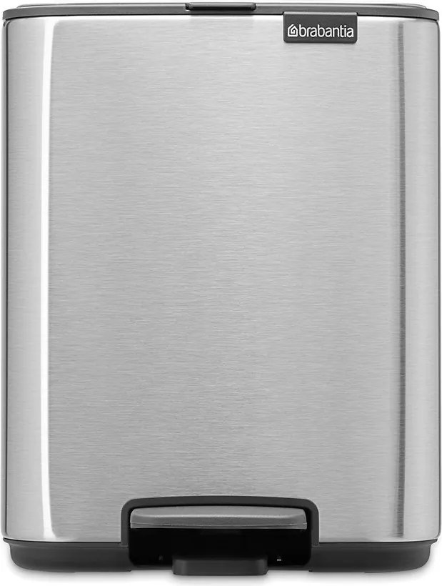 Pedálový oceľový odpadkový kôš v matne striebornej farbe 7 l Bo – Brabantia
