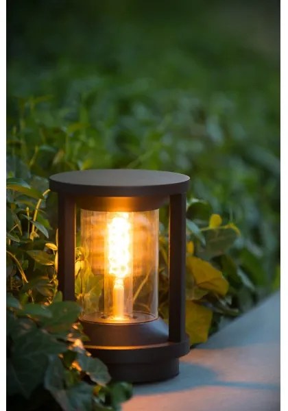 Lucide 15804/22/30 - Vonkajšia lampa CADIX 1xE27/15W/230V 22 cm IP65 čierna