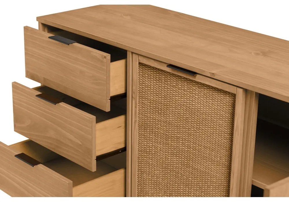 Komoda z borovicového dreva 130x80 cm Natasha – Marckeric