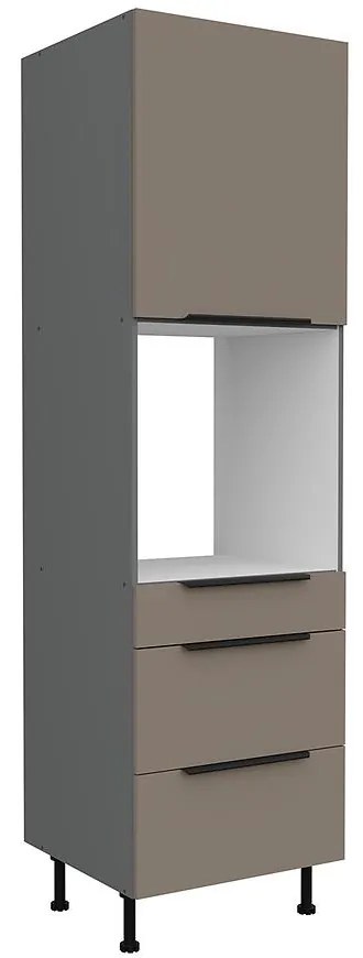 Kuchynská skrinka Aria-Ta/Ant Anti Fingerprint 60dps-215 1f 3s