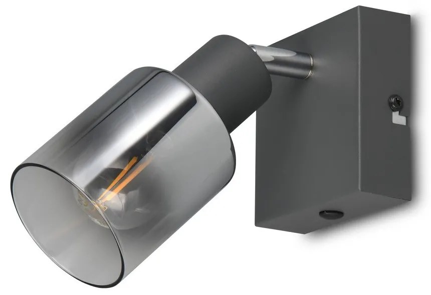 Antracitové bodové svietidlo ø 7 cm Cadiz – Trio