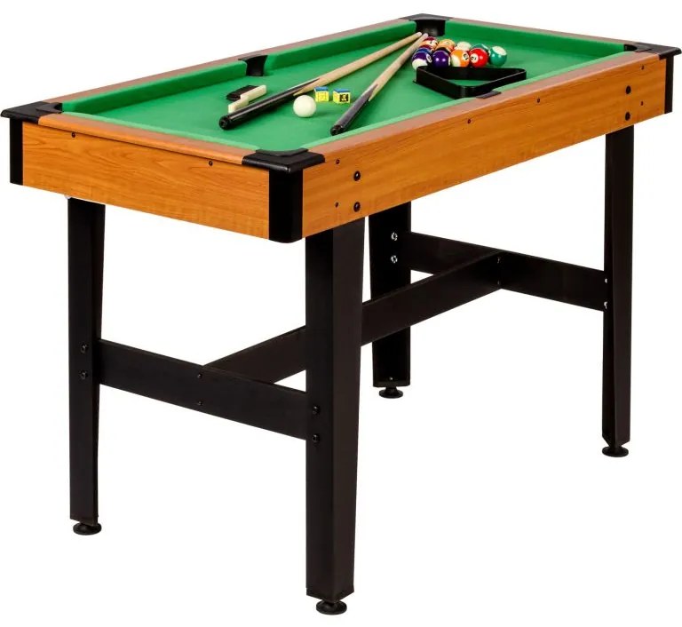 GamesPlanet® 57275 Biliardový stôl pool biliardový stôl s vybavením, 4 ft, zelený